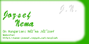 jozsef nema business card